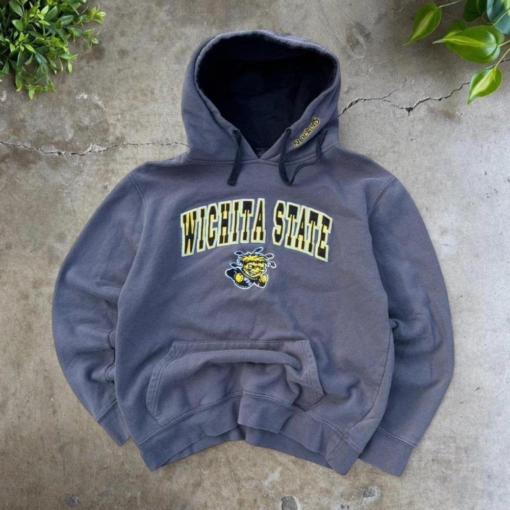 Vintage 90s Wichita state shockers boxy hoodie size L